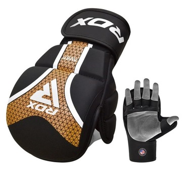 RĘKAWICE SPARINGOWE MMA RDX T17 AURA RDX L CZARNY ZŁOTY