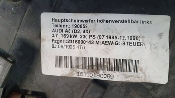 фото thumb №9, Лампа перед ліва ксенон audi a8 d2 94-