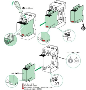 Ограничитель перенапряжения B+C (1+2) 4P iPRD1-12.5r-T12-3N SCHNEIDER