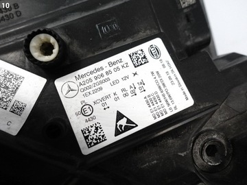 фото thumb №13, Mercedes c-klasa w205 s205 mopf рестайлінг 18-21 лампа повний led multibeam ліва