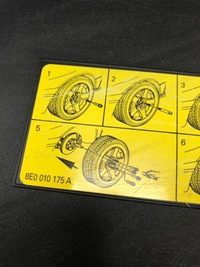 фото thumb №8, Набір ремонтний помпа домкрат вушко ключ пінополістирол audi a4 b8 рестайлінг