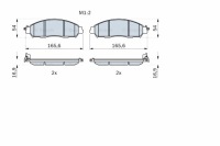 фото thumb №2, Тормозные колодки тормозные перед nissan navara np300 navara renault alaskan