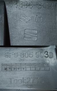 фото thumb №9, Seat arona спойлер накладка бампера перед 6f9805903d