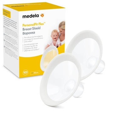 НАСАДКА-ВООРОНКА MEDELA ДЛЯ ГРУДНОЙ ПРАМПА FLEX XL, 30 мм, 2 шт.