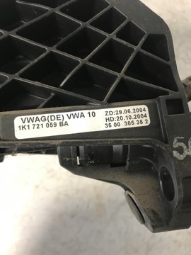 PEDAŁ SPRZĘGŁA VW GOLF V 1K1721059BA