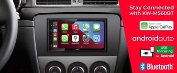 JVC KW-M560BT Радиоприемник 2-DIN Bluetooth USB AUX MP3