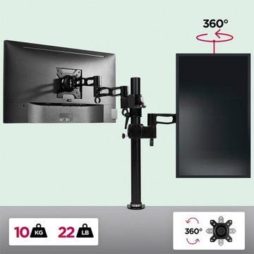 Duronic DM351X3 BK Настольное крепление для монитора 10