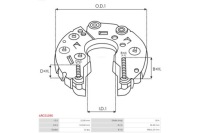 фото thumb №4, Діодний міст випрямний генератора as-pl