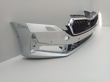 фото thumb №3, Skoda octavia iv 4 5e3 рестайлинг 2020- бампер перед переднее решётка радиатора 5e3807221l =