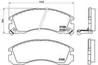 фото thumb №1, Brembo тормозные колодки тормозные citroen c-crosser 2.2 hdi