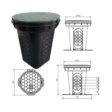 ДРЕНАЖНАЯ распределительная камера D300 AQR Aquabin