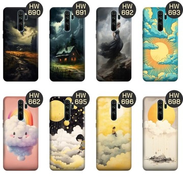 ЧЕХОЛ ДЛЯ XIAOMI REDMI Note 8 PRO CLOUD PATTERNS НЕБЕСНО-ГОЛУБОЙ КРЫШКА КОРПУСА