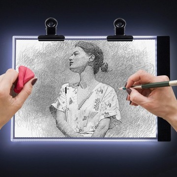DESKA KREŚLARSKA A4 LED USB PODKŁADKA ŚWIETLNA