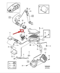 фото thumb №5, Прокладка корпус дросель volvo s60 mk1 оригінальний 30757766