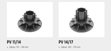 Wspornik tarasowy regulowany pod płytę 80-110 mm