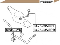 фото thumb №2, Febest тяга з'єднувач стабілізатора chrysler sebri