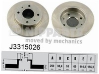 фото thumb №2, Гальмівні диски задня nipparts j3315026