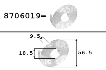 фото thumb №2, Кольцо вала коленчатого bmw 3 e46 x3 e83 2.0d 09.01-08.07 sasic