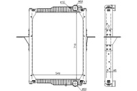 фото thumb №2, Радиатор двигателя rvi midlum volvo fl ii d7e240-dx