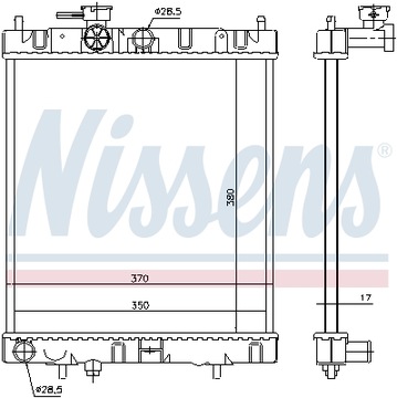 фото thumb №14, Радиаторов двигателя nissan micra k11 92- 1.4 i 16v
