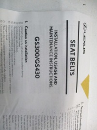 фото thumb №3, Pas безопасности lexus gs300 gs430 73210-30b10c1