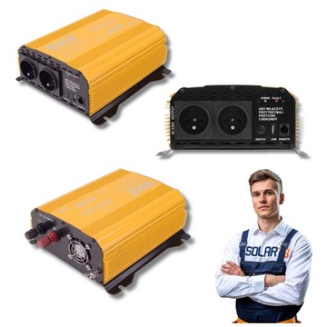 Volt przetwornica sinus plus 1200 12v 600w 1200w do awaryjnego pieca co