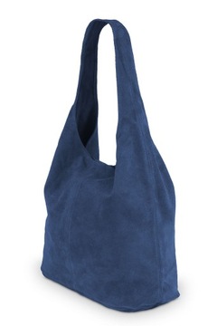 Torba Skórzana Vera Pelle Rossina Zamszowa Jeans