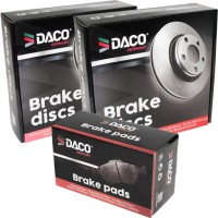 фото thumb №1, Тормозные диски i тормозные колодки daco germany honda jazz 11- задняя
