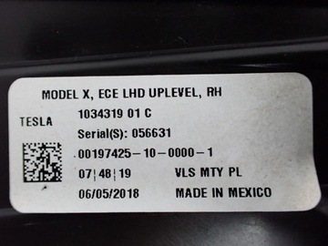 фото thumb №7, Лампа праві перед європа led 1034319-01-c tesla модель x 18r