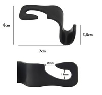 фото thumb №14, Кронштейн автомобільний na підголівник гачки гачок кронштейн ubrania zakupy torbę