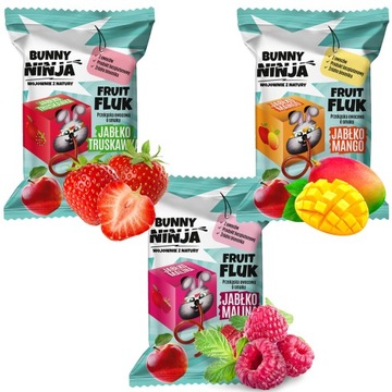 Фруктовый снек BUNNY NINJA FRUIT FLUK нитка без сахара МИКС ВКУСОВ 3x