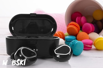 БЕСПРОВОДНЫЕ НАУШНИКИ С МИКРОФОНОМ TWS BT ДЛЯ IOS ANDROID С ЗАРЯДНЫМ ЧЕХОЛОМ