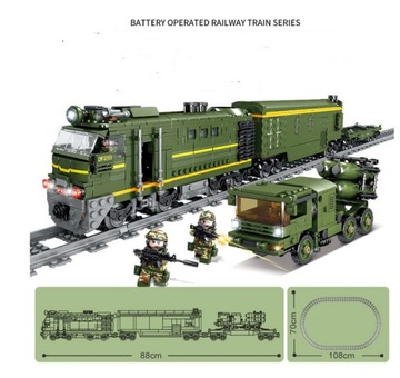 военные фильмы, ракетный поезд, набор строительных блоков, военные игрушки