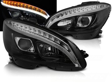 фото thumb №1, Лампи передні mercedes c клас w204 2007-2010 led neon фари перед
