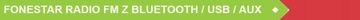 FONESTAR РАДИО ВСТРАИВАННОГО МОНТАЖА ДЛЯ ВАННОЙ КУХНИ С BT