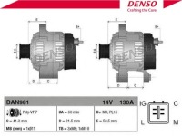 Dendan981 генератор 14v, 130a mini r50, r53 1 + асистент водія #33 Оригінал, фото thumb