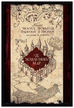Постер «Карта мародеров» Гарри Поттера 61x91,5 см