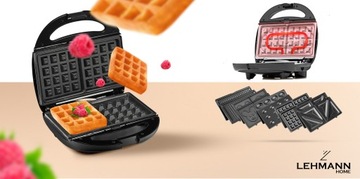 OPIEKACZ GOFROWNICA PANINI DO KANAPEK GRILL TORTILA TOST 5W1 OPIEKACZ 1200W