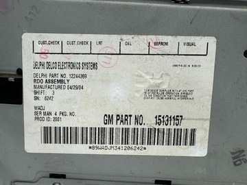 фото thumb №6, Chevrolet silverado colorado gmc sierra 03-08r радио радиопроигрыватель oem