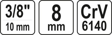 АДАПТЕР ДЛЯ БИТ 3/8' *8MM