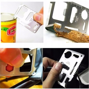 SURVIVAL SURVIVAL CARD Карточка выживания 5 x 7,5 см 11 в 1