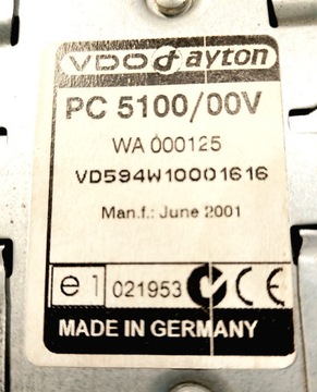 Навигационный компьютер VDO Dayton PC 5100/00V