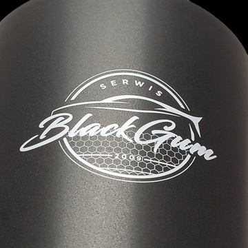 LOLEK BLACK czarny kubek z własnym nadrukiem LOGO