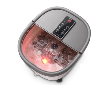 Hydromasażer do stóp wodny SPA z podświetleniem i kamieniem do PEDICURE