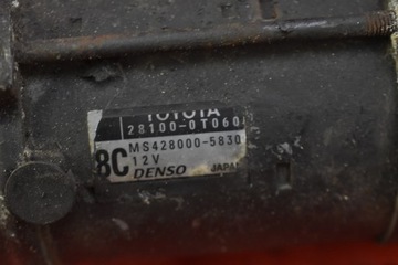 фото thumb №6, Стартер тест 28100-0t060 ms428000-5830 toyota verso 1.8 16v 150 km 09-13