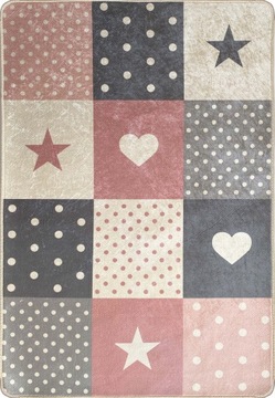 Ковер PUFFY KIDS 160Х230 см HEARTS STARS РАСПРОДАЖА!!