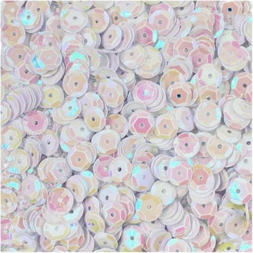 Декоративные пайетки 9мм переливающиеся Loveart Pearl