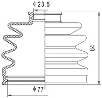 фото thumb №1, Захист шарнір зовнішнього mazda demio 1998-
