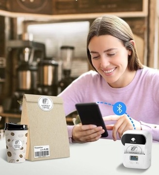Bluetooth-термопринтер Phomemo M110 для наклеек с фотографиями и этикеток толщиной до 50 мм.