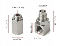 фото thumb №9, Эмулятор угловой 90° датчик лямбда-зонд с катализатор